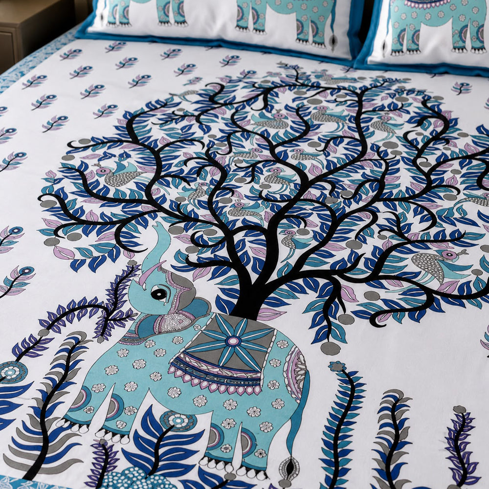 Neel Gajraj Heritage Printed Cotton Bedsheet