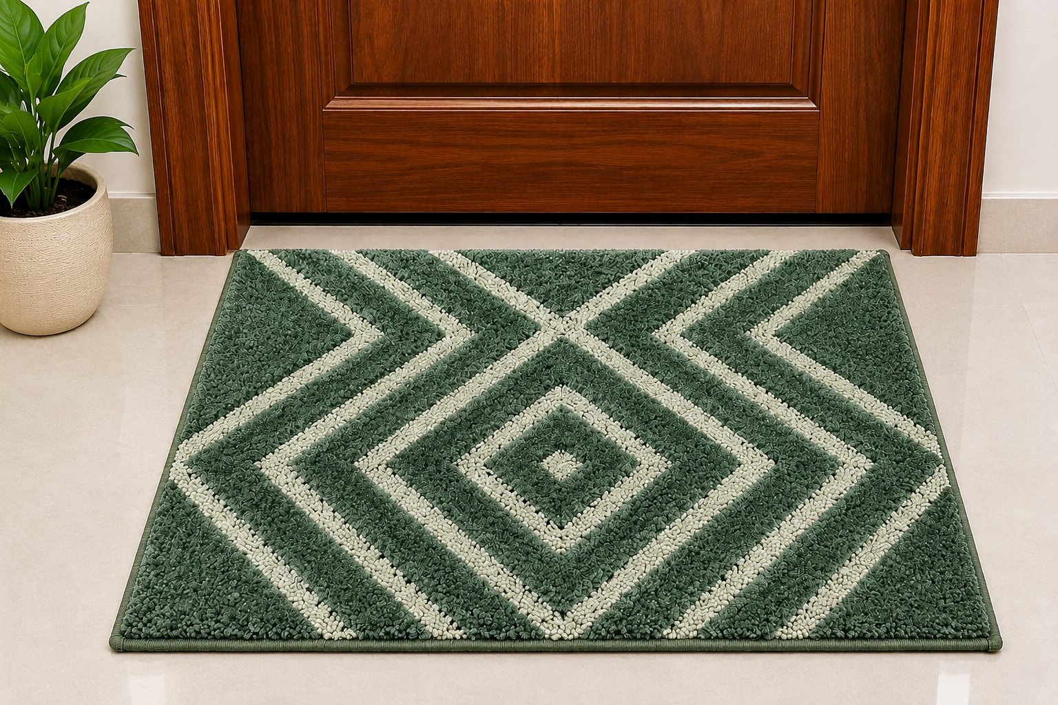 Doom Premium Door Mat - Green