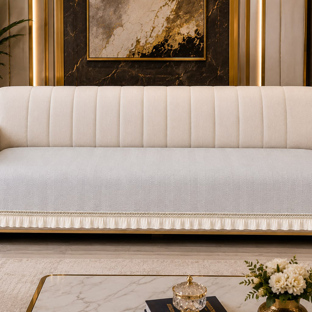Sleek Luxe Sofa Seat Cover – Grey