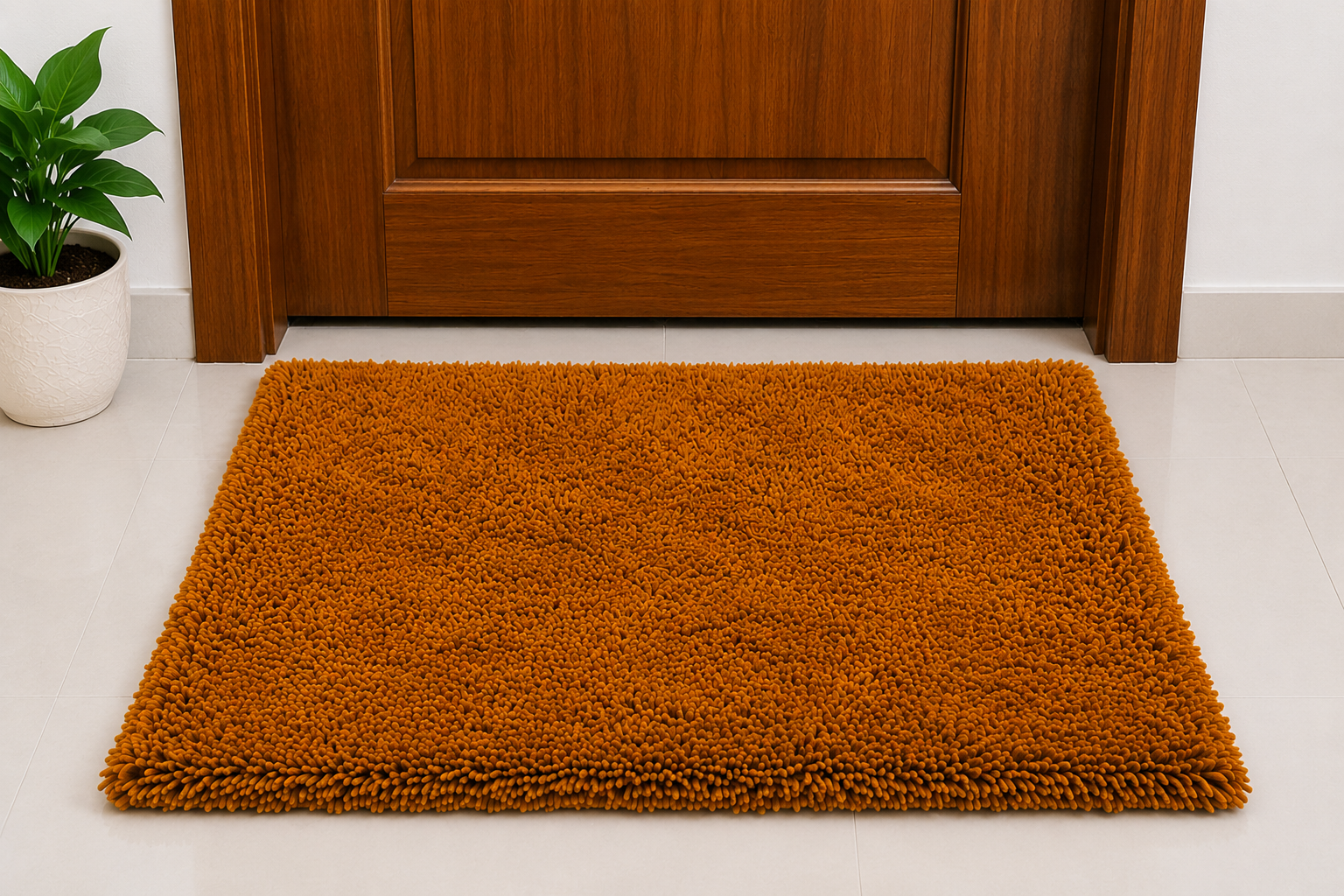 Tejas Premium Microfiber Door Mat - Golden
