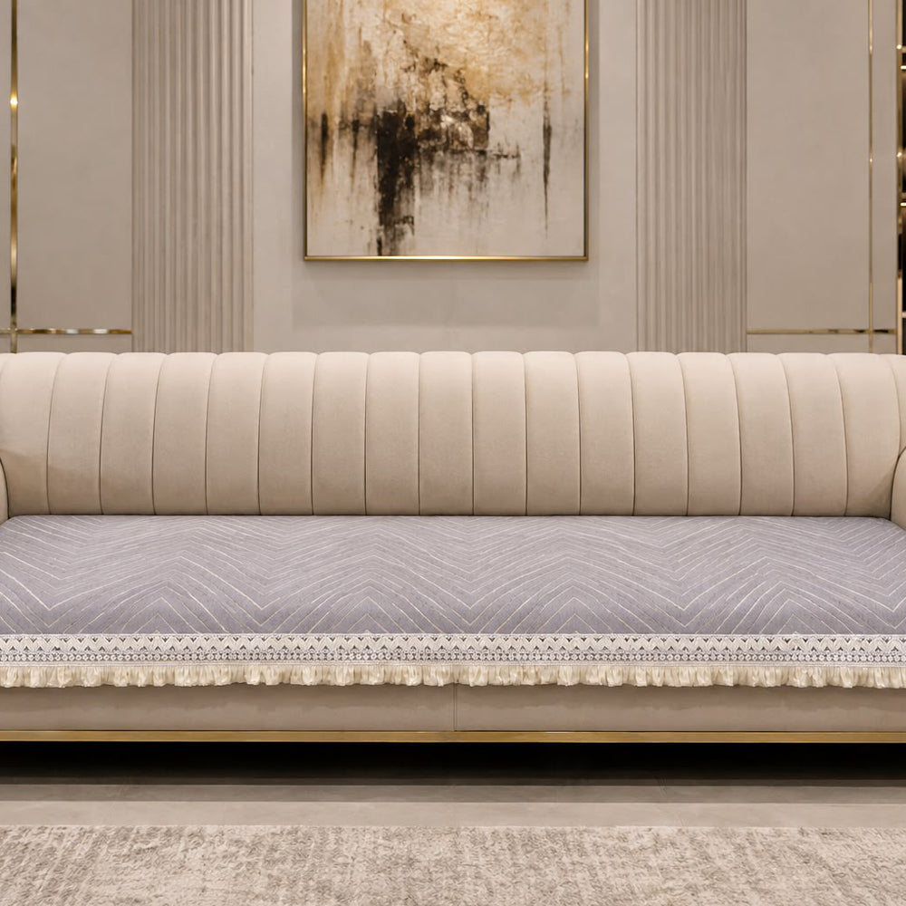 Giza Luxe Sofa Seat Cover – Grey