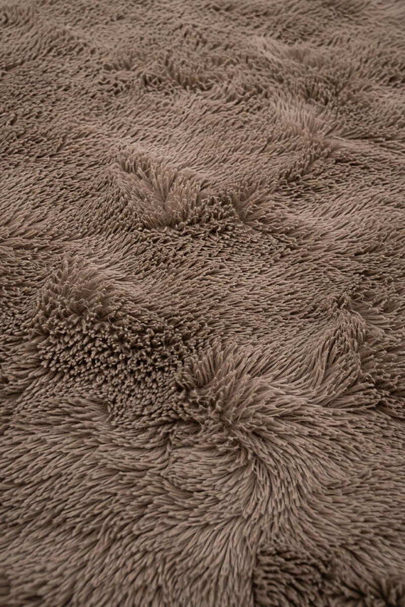 Rabbit Fur Runner Coffee -  60 × 150 CM