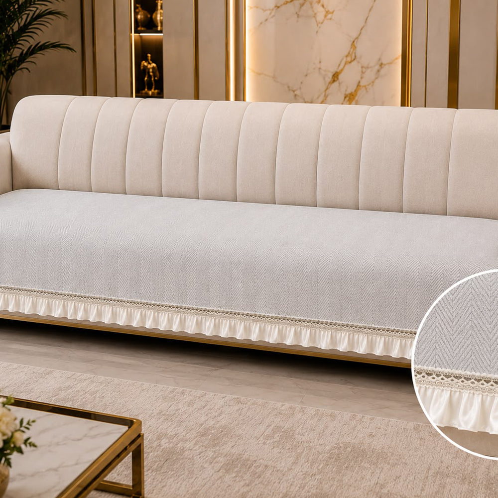 Sleek Luxe Sofa Seat Cover – Grey