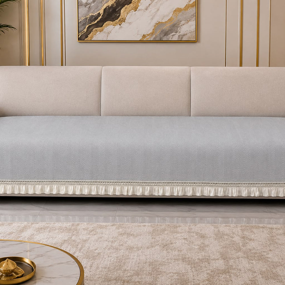 Sleek Luxe Sofa Seat Cover – Grey