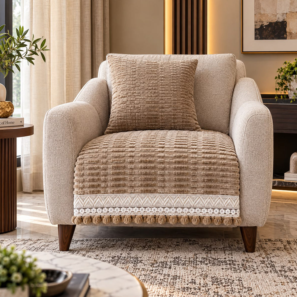 Iris sofa seat cover beige