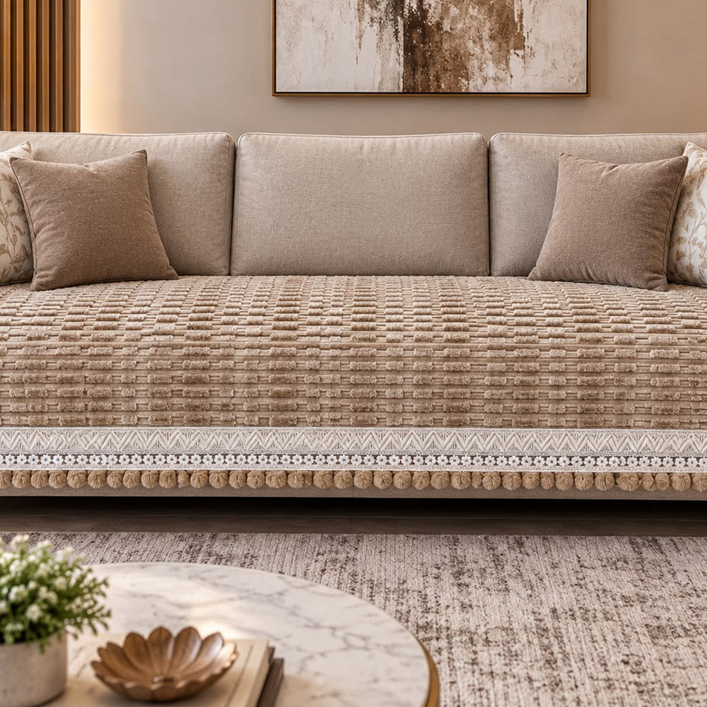 Iris sofa seat cover beige