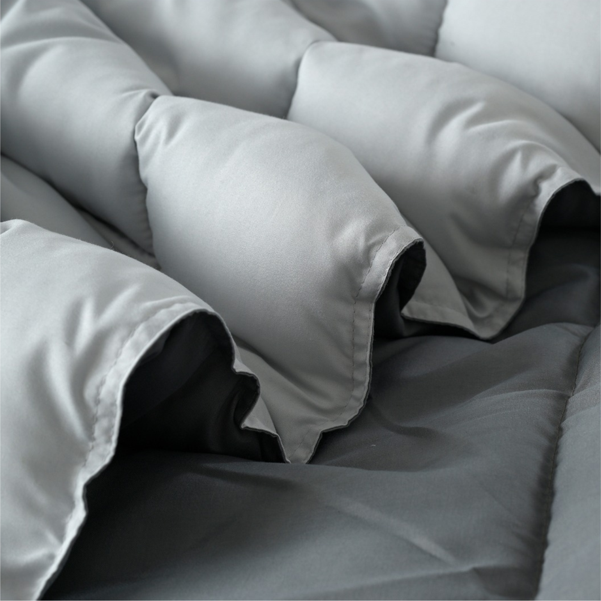 Boston Grey Whisper Reversible Comforter