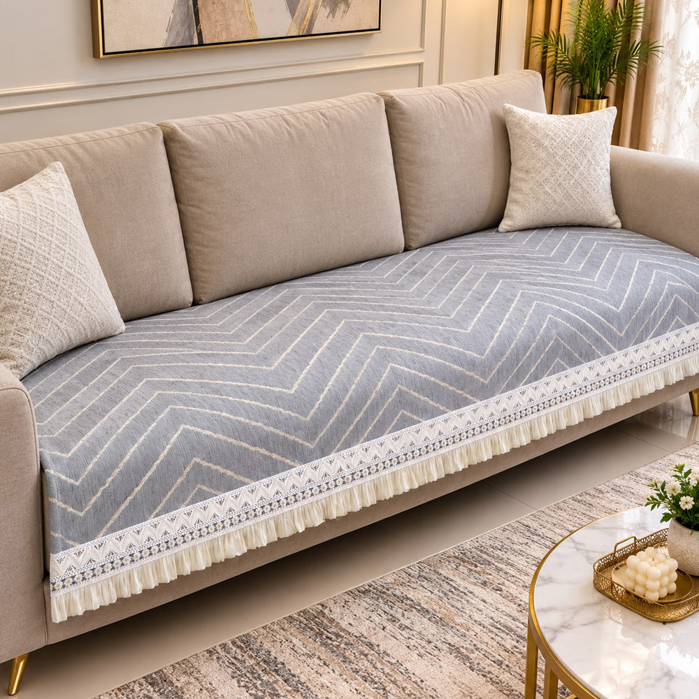 Giza Luxe Sofa Seat Cover – Grey