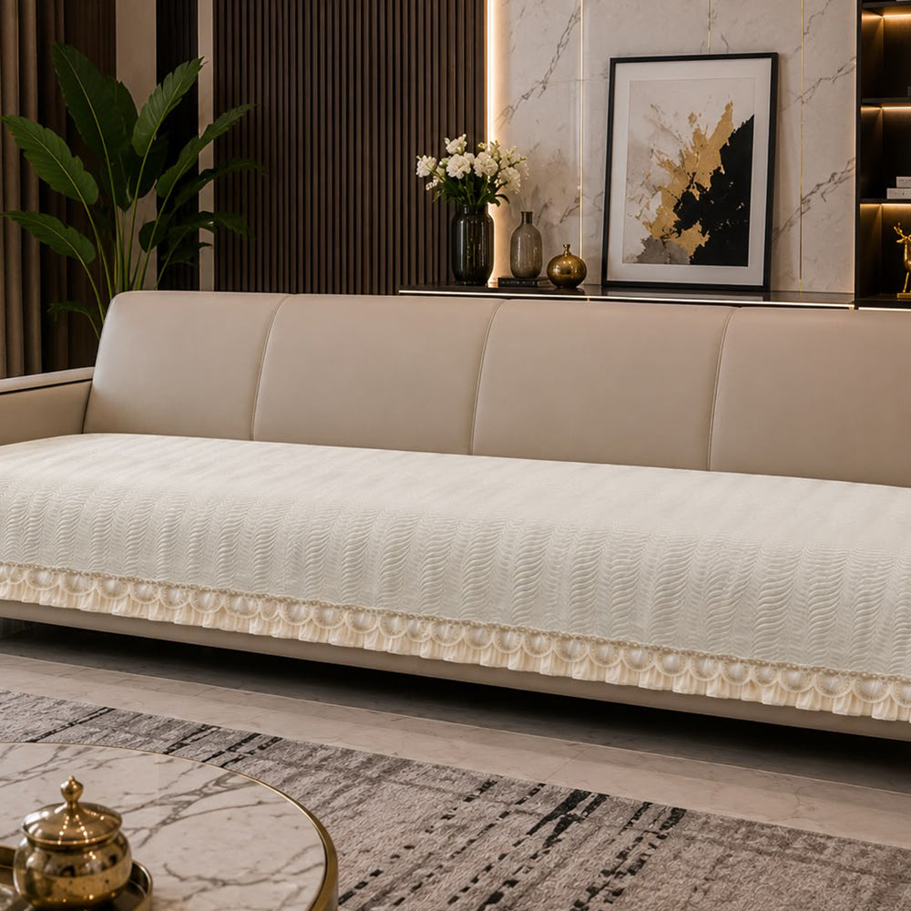 Glamour Luxe Sofa Seat Cover - Green
