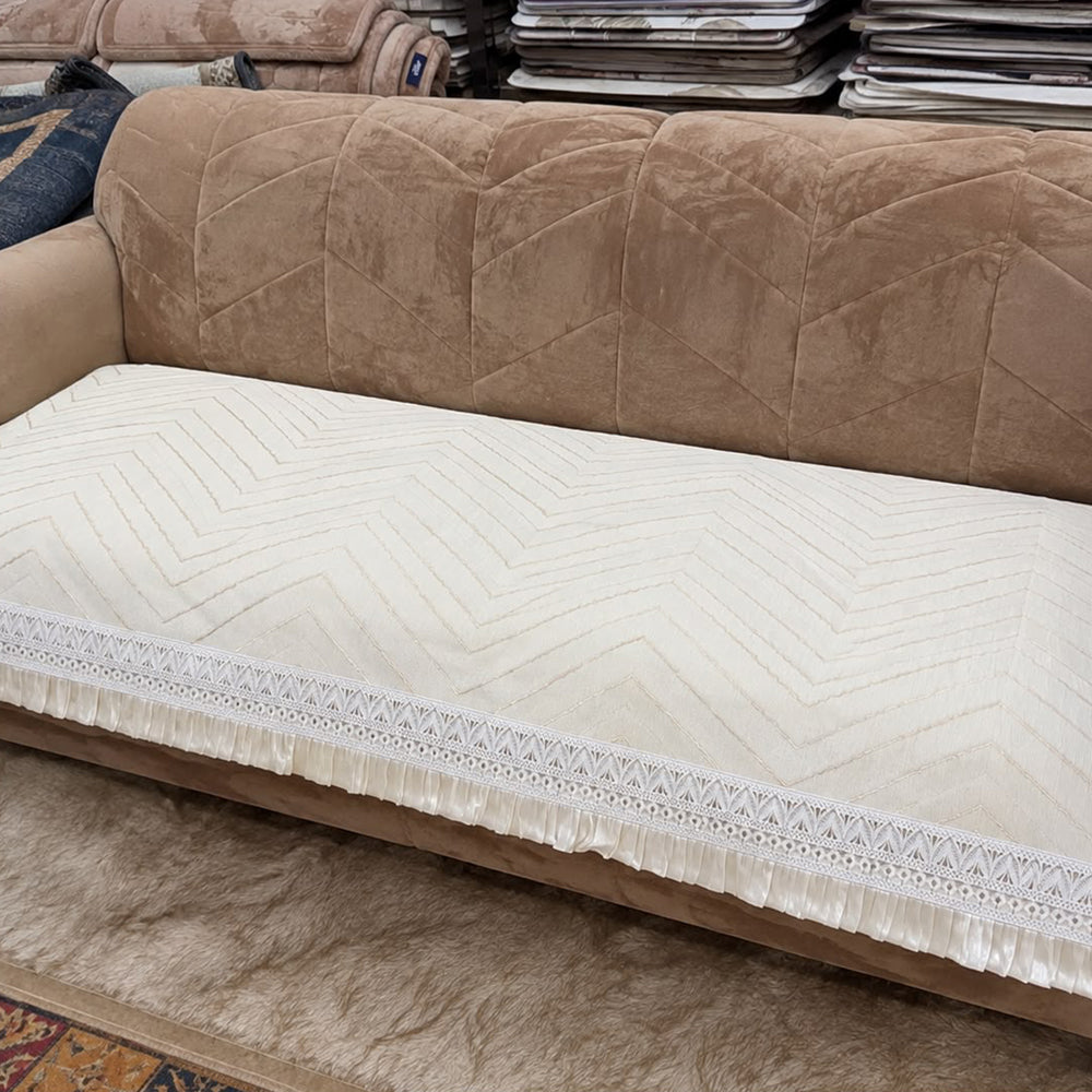 Giza Luxe Sofa Seat Cover – Ivory