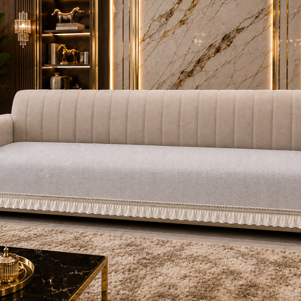 Sleek Luxe Sofa Seat Cover – Grey