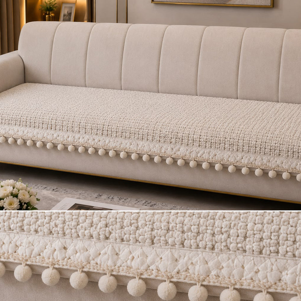 Ventus Pearl Bloom Sofa Seat Cover – Ivory