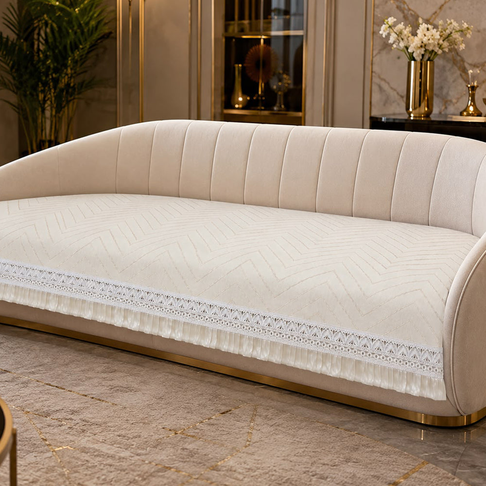 Giza Luxe Sofa Seat Cover – Ivory