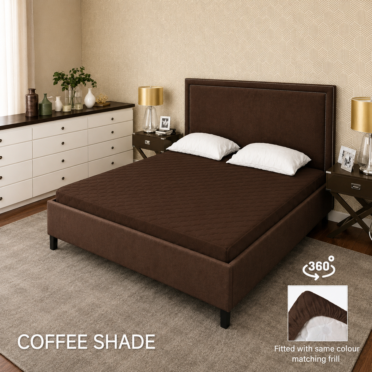 Coffee Royale Waterproof Mattress Protector