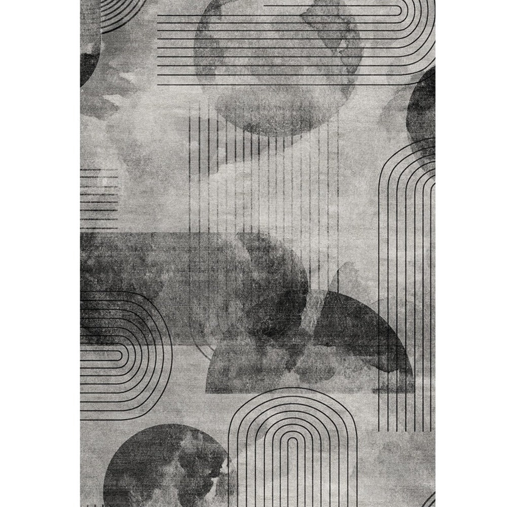 Graphite Curve Modern Carpet – 160 x 230 CM